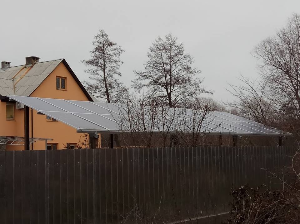 Солнечная электростанция мощностью 5 кВт в Бориспольском районе